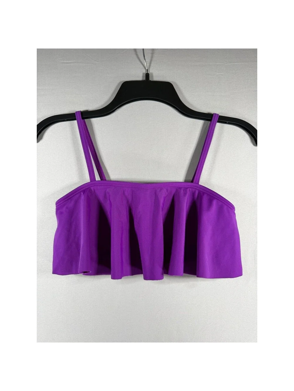 Abercrombie Kids Purple Flounce Bikini Top Size 11/12 Girls Swimwear